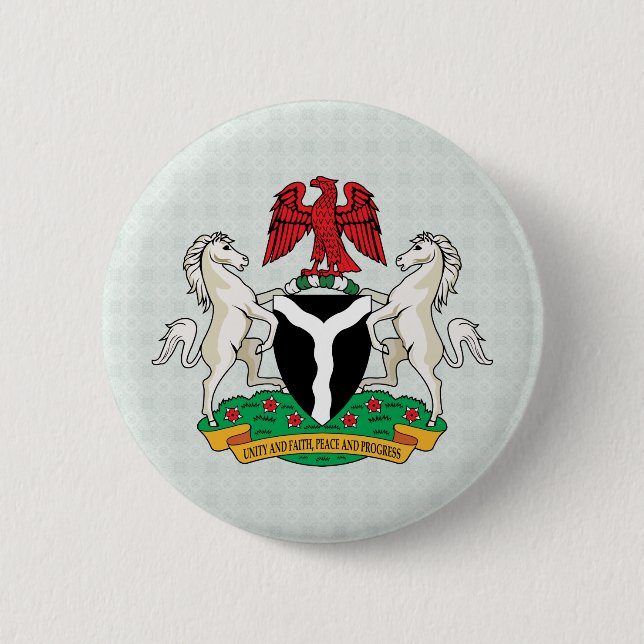 Nigeria Coat of Arms detail Button (Front)