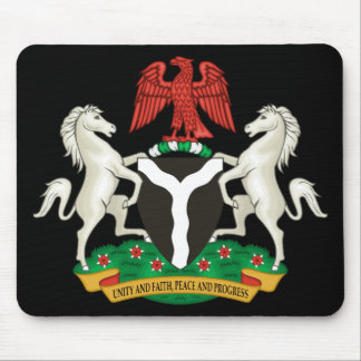 Nigeria Coat of Arms Mouse Pad