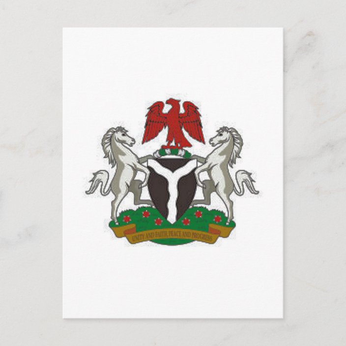Nigeria Coat of Arms Postcard