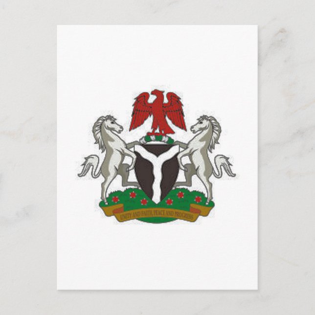 Nigeria Coat of Arms Postcard (Front)