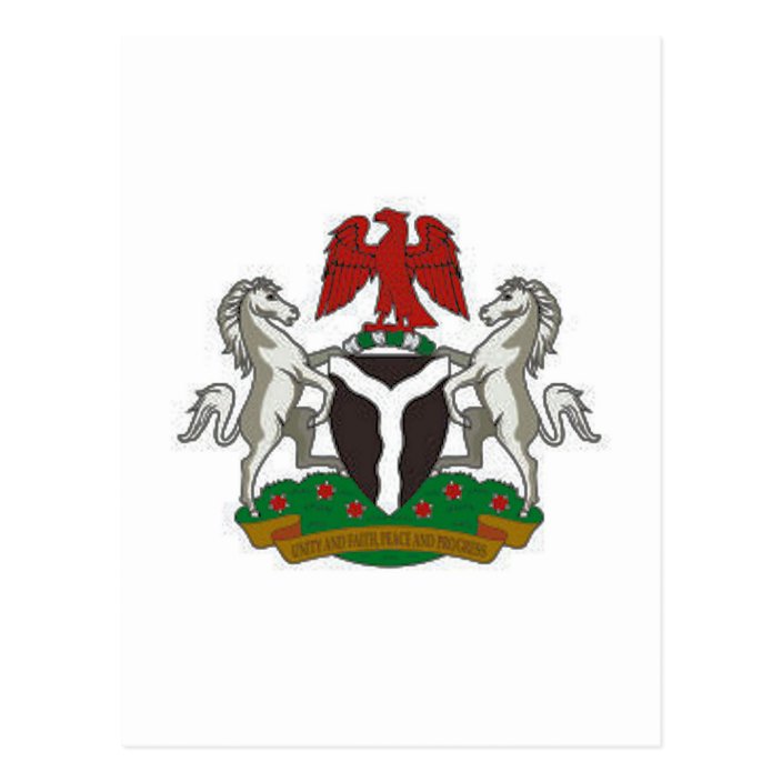 Nigeria Coat of Arms Postcard