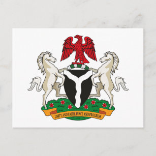 Nigeria Coat of Arms Postcard