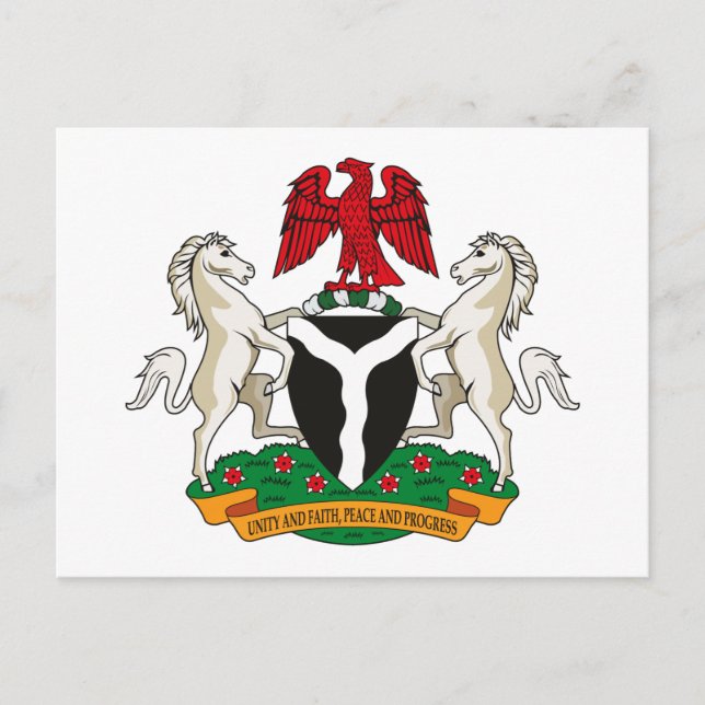 Nigeria Coat of Arms Postcard (Front)
