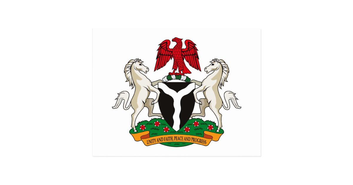 Nigeria Coat of Arms Postcard