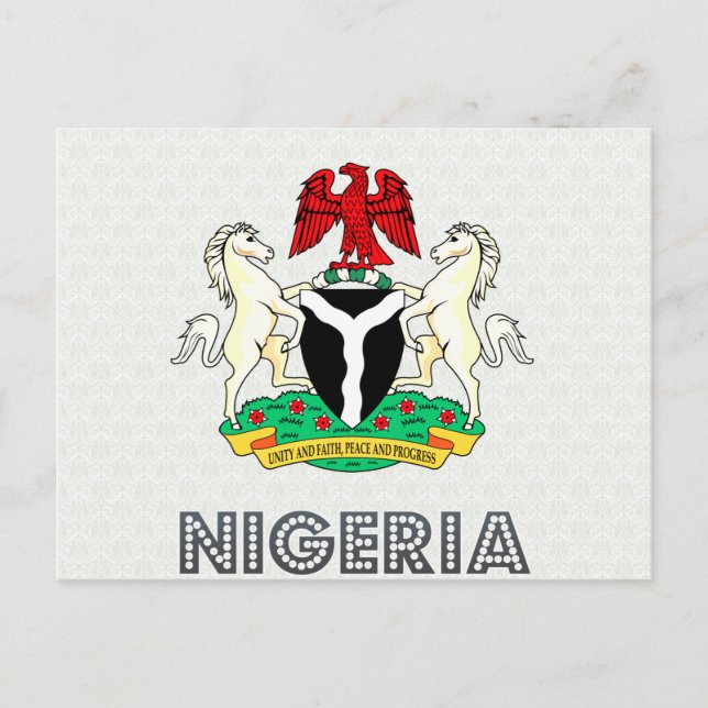 Nigeria Coat of Arms Postcard (Front)