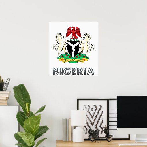 Nigeria Coat of Arms Poster Zazzle