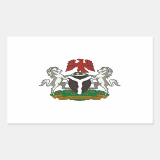 Nigeria Coat of Arms Rectangular Sticker