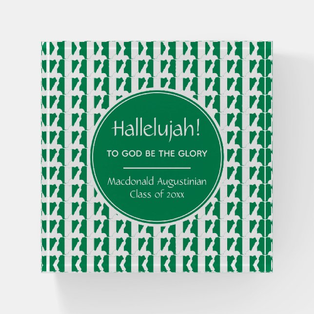 NIGERIA Custom HALLELUJAH Special Event Keepsake Paperweight (Front)