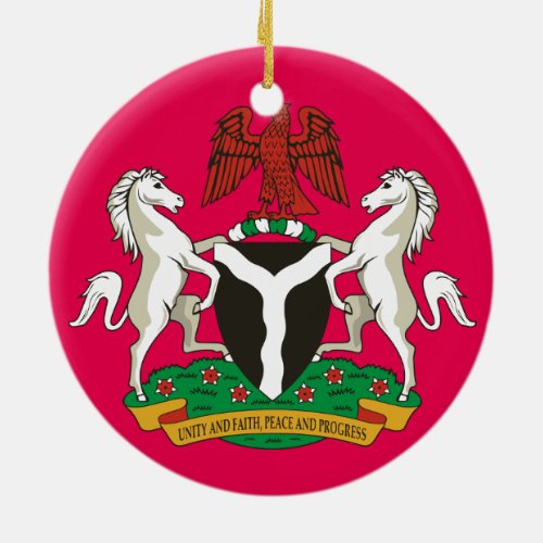 Nigeria_ Custom Porcelain Christmas Ornament