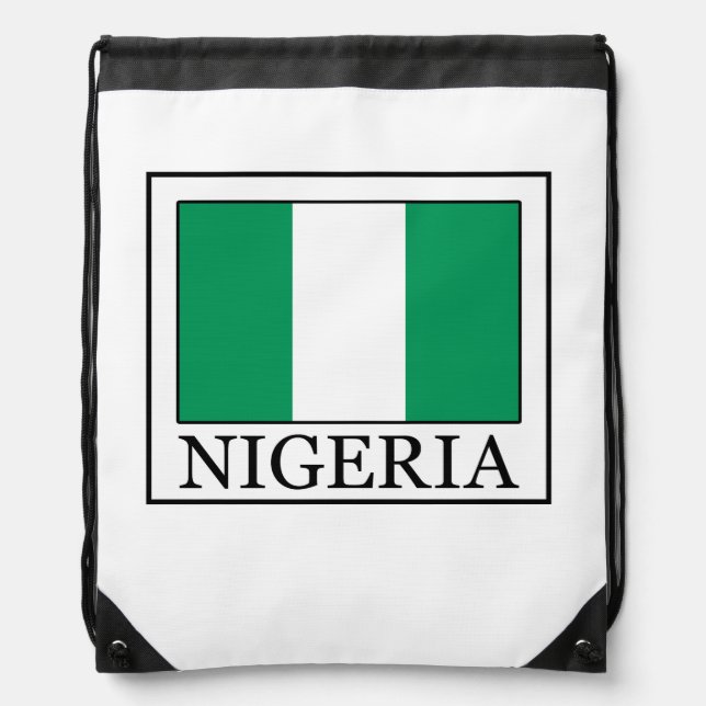 Nigeria Drawstring Bag (Front)