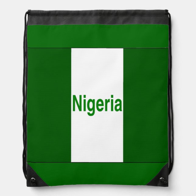Nigeria Drawstring Bag (Front)