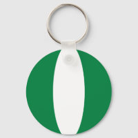 Nigeria Fisheye Flag Keychain