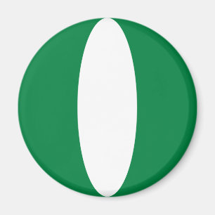 Nigeria Fisheye Flag Magnet