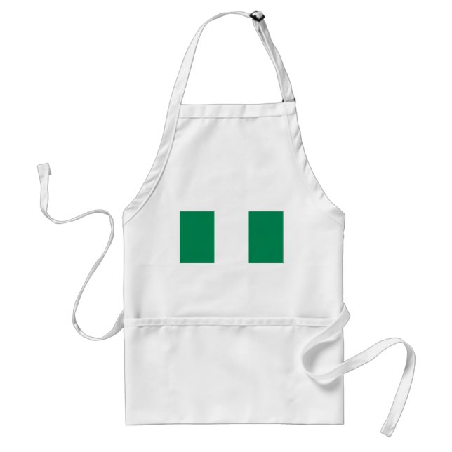 Nigeria Flag Adult Apron (Front)