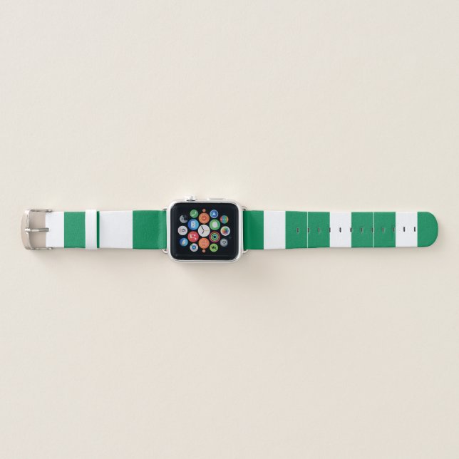 Nigeria Flag Apple Watch Band (Front)
