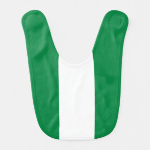 Nigeria flag baby bib