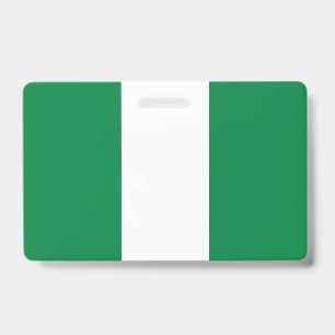 Nigeria flag badge