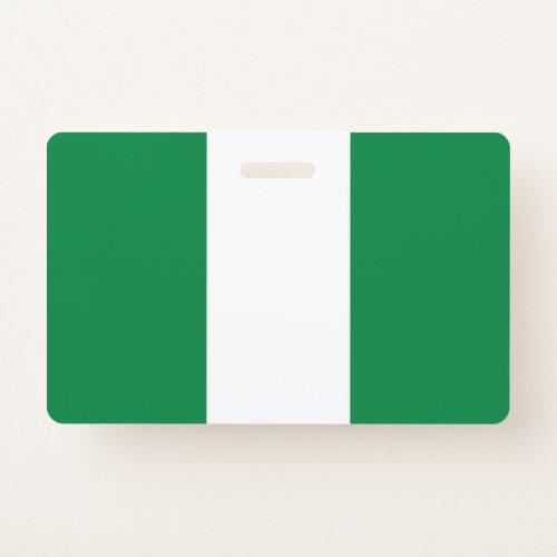 Nigeria flag badge