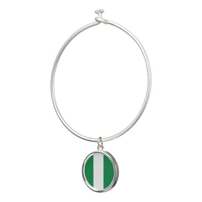 Nigeria flag bangle bracelet (3/4)