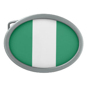 Nigeria Flag Belt Buckle