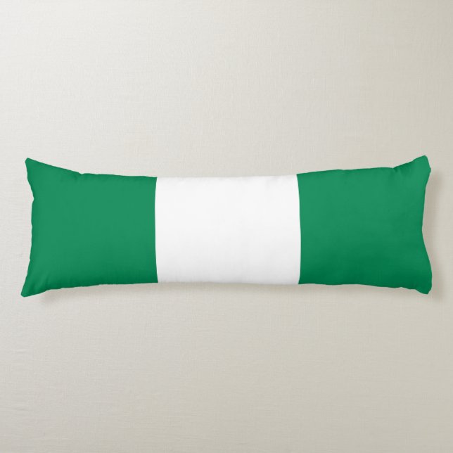 Nigeria Flag Body Pillow (Front)