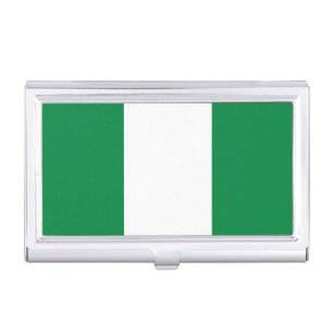 Nigeria flag business card case