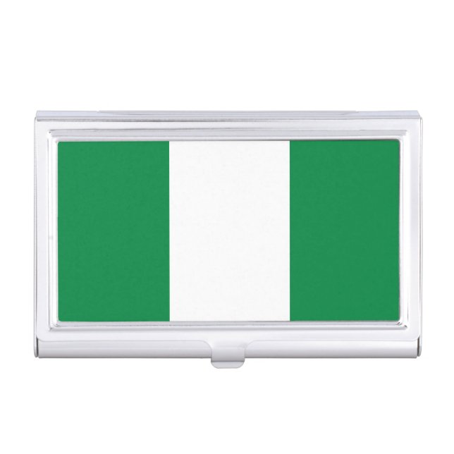 Nigeria flag business card case (Front)