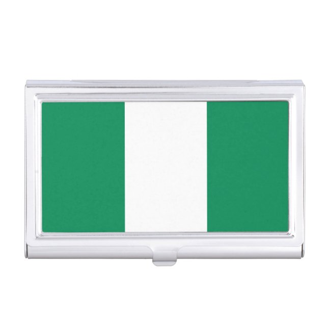 Nigeria Flag Business Card Case (Front)