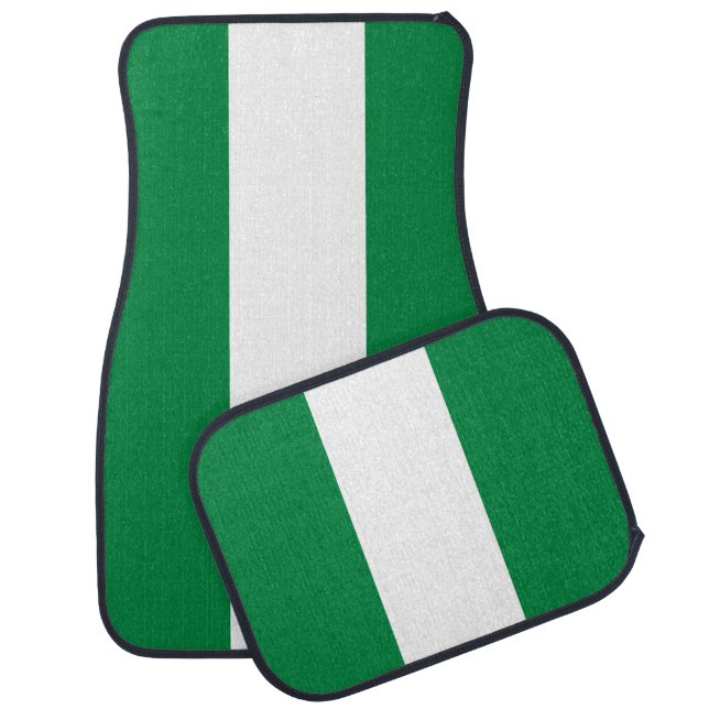 Nigeria flag car floor mat (Set)