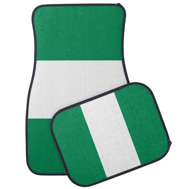 Nigeria Flag Car Floor Mat (Set)