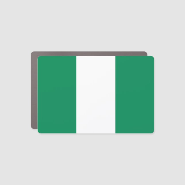 Nigeria Flag Car Magnet (Front)