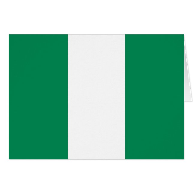 Nigeria Flag Cards (Front Horizontal)
