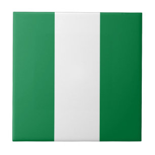 Nigeria Flag Ceramic Tile