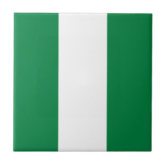 Nigeria Flag Ceramic Tile