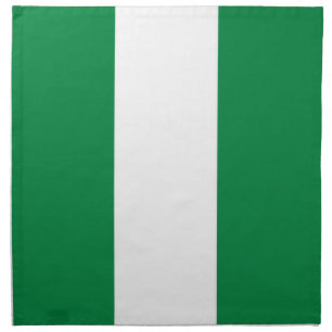 Nigeria flag cloth napkin
