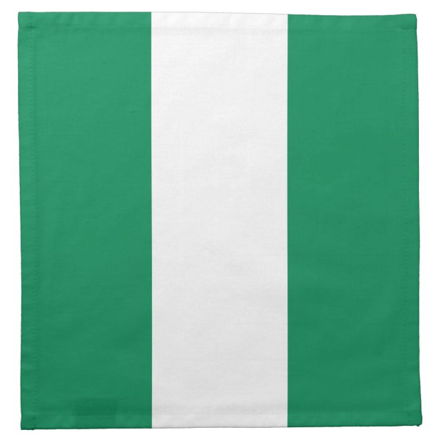 Nigeria Flag Cloth Napkin (Front)
