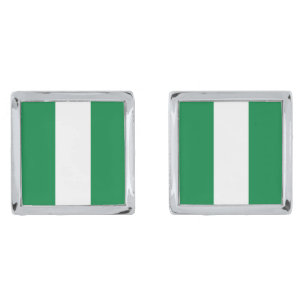 Nigeria flag cufflinks