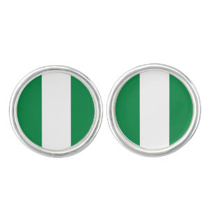 Nigeria flag cufflinks