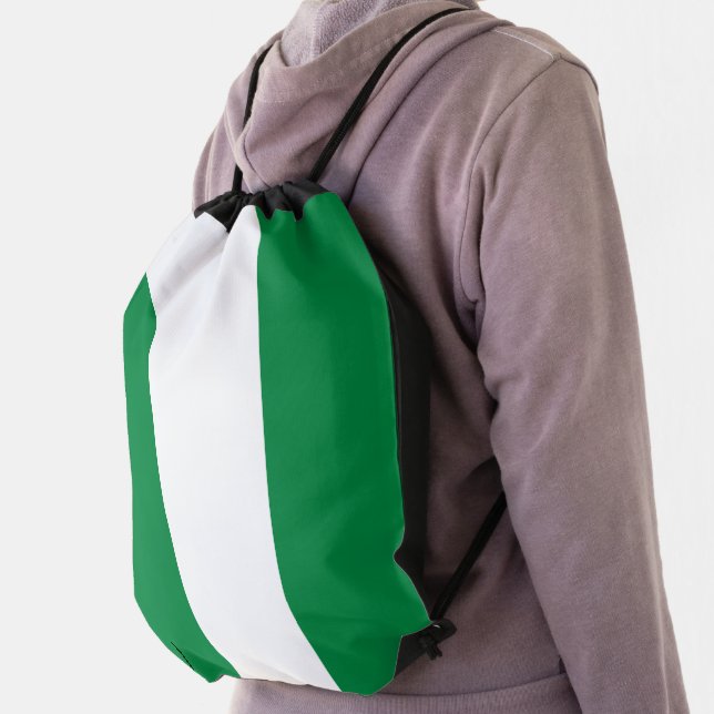 Nigeria flag drawstring bag (Insitu)