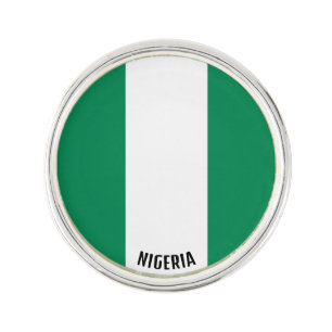 Nigeria Flag Elegant Patriotic Lapel Pin