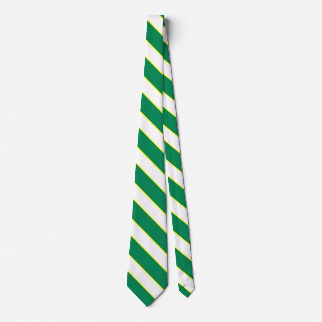 Nigeria Flag Elegant Patriotic Neck Tie (Front)