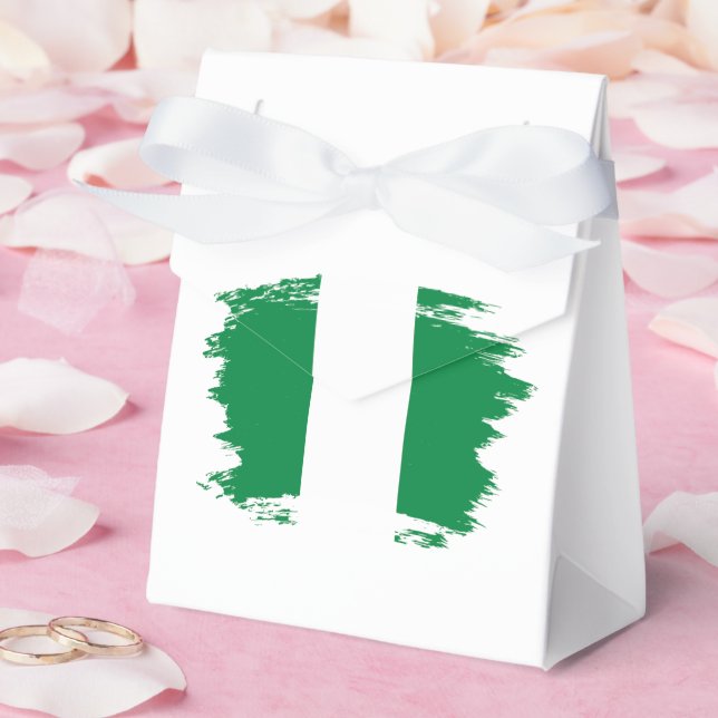 Nigeria flag favor boxes (Wedding)