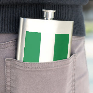 Nigeria flag flask