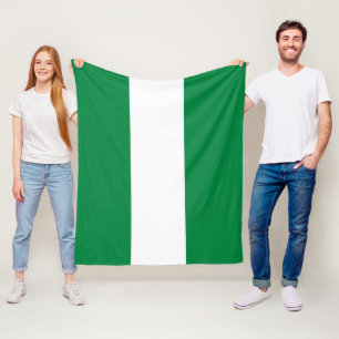Nigeria flag fleece blanket