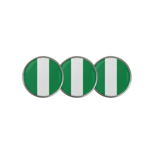 Nigeria flag golf ball marker