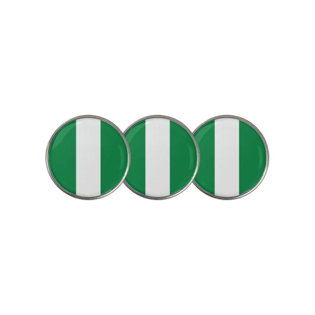 Nigeria flag golf ball marker (3 Up)