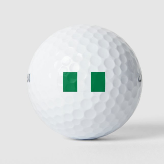 Nigeria Flag Golf Balls (Front)