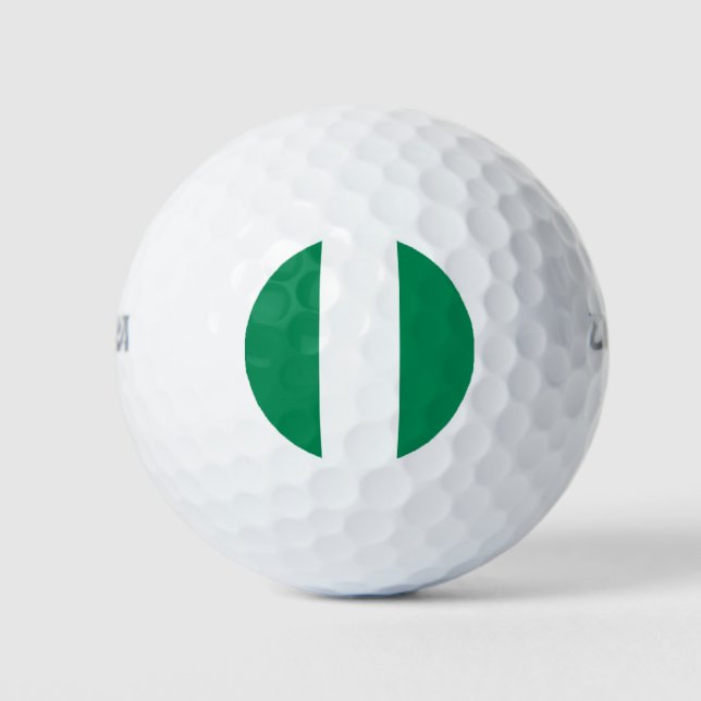 Nigeria Flag Golf Balls (Front)