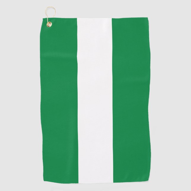 Nigeria flag golf towel (Front)
