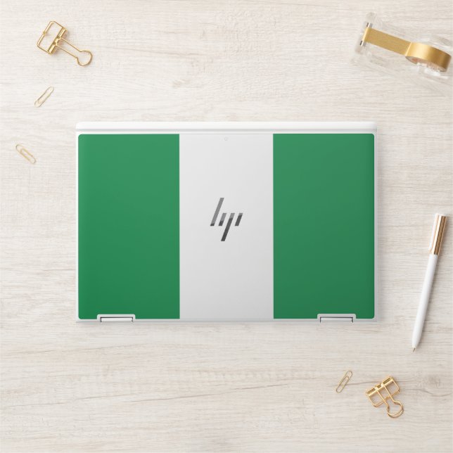 Nigeria flag HP laptop skin (Desk)